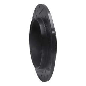 Ford Escape Brake Rotor (1) - Rear Right - R1 Concepts - Drilled & Slotted - Black - `05-`08